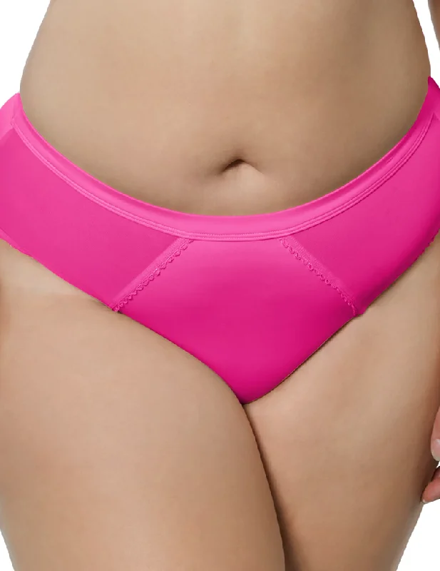 Organza - trimmed sexy dresses for a delicate touchParfait PP306 Bright Pink Micro Dressy French Cut Panty