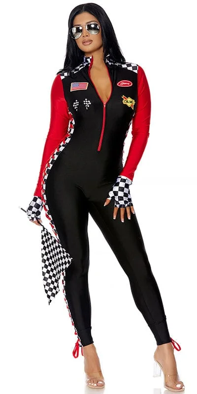 Lace Cosplay Lingerie for WomenSexy Pole Position Racer Halloween Costume