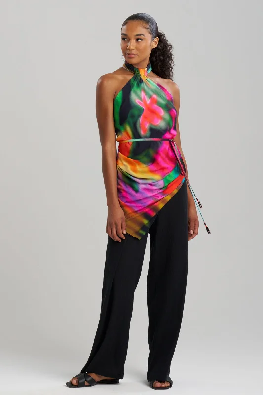 Eco-Friendly Organic Lingerie for Women Floral Mirage Printed Rayon Scarf Top