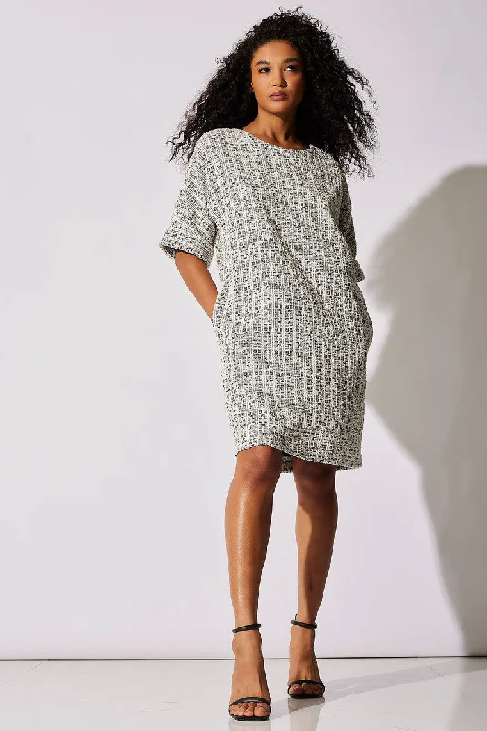 Tweed T-Shirt Dress