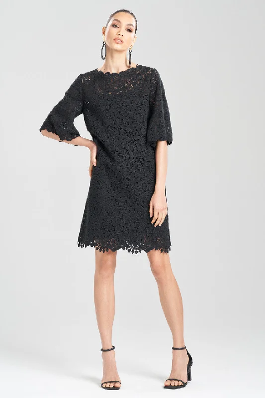 Scroll Guipure Lace Dress