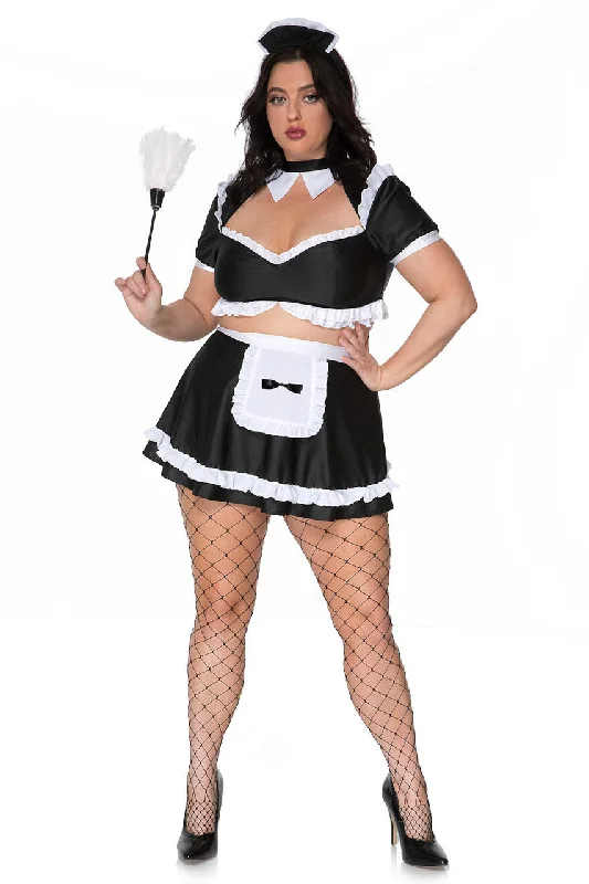 Women's Video Game Character Cosplay LingeriePlus Size Oh La La Maid Costume