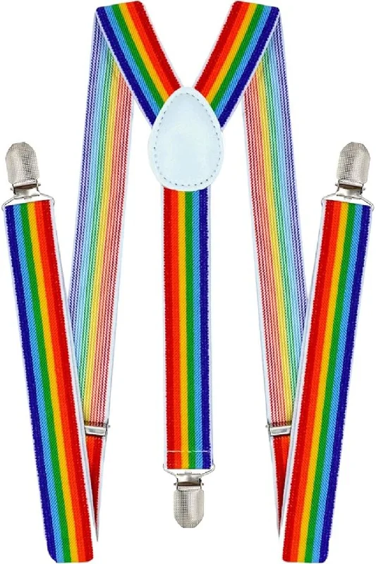 Rainbow Suspenders Costume Accessory