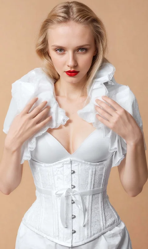 Hollywood - glamour bustiers for a red - carpet effectRozlynn White Waist Training Corset Hollywood - glamour bustiers for a red - carpet effectRozlynn White Waist Training Corset