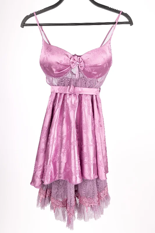Women's Lace Push-Up BrasSatin soft purple