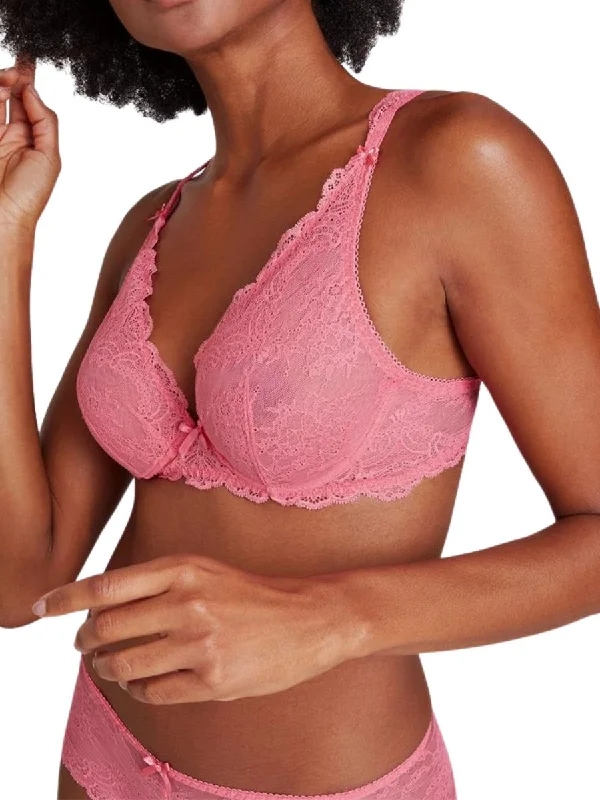 Lingerie Gift Sets for Women Danse Des Sens Triangle Plunge Bra - Guava