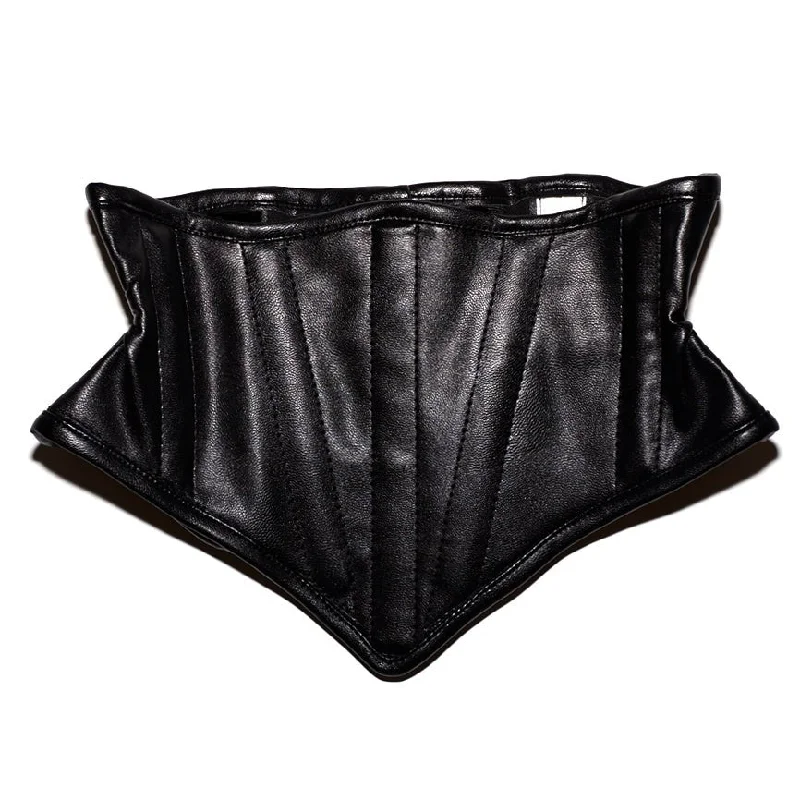 Vegan Leather Low Slung Cincher Corset