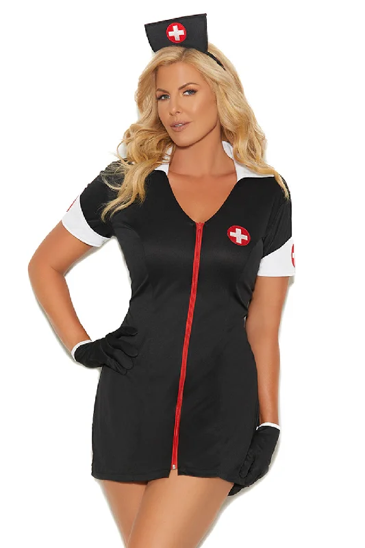 Women's Cosplay Roleplay SleepwearPlus Size After Dark Nurse Costume