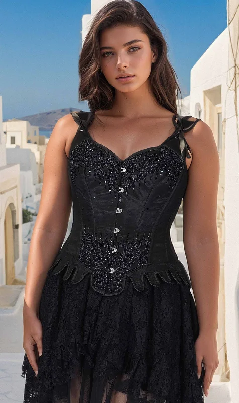 Lace - covered corsets for a feminine touchAllegro Couture Black Corset