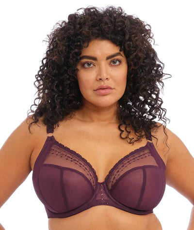 Women's Shapewear Lingerie SetsElomi 8900 Matilda Unlined Plunge Underwire Bra (Blue Star & Wine Diamond Only)