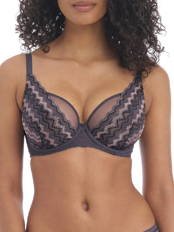 Women's Everyday Wear Lingerie Festival Vibe High Apex Bra - Cinder