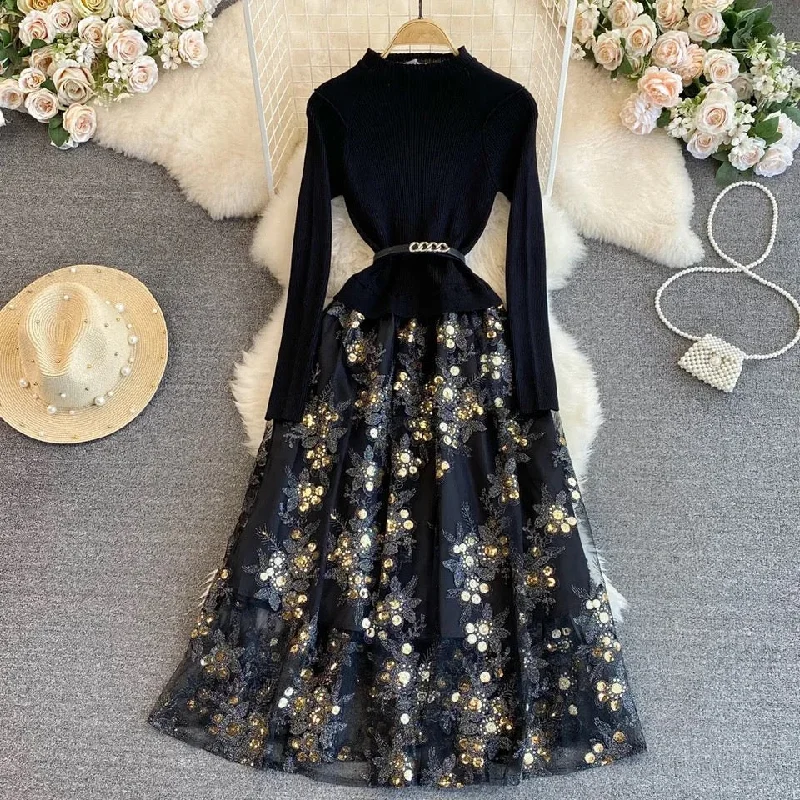 Sexy dresses with cut - outs on the sideAmistha Pleated Woolen Dress