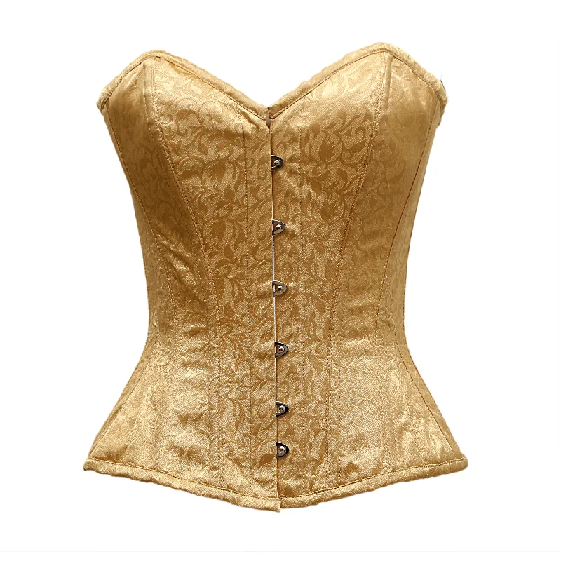 Black bustiers for a classic and versatile lookHealy Golden Satin Brocade Overbust Corset Black bustiers for a classic and versatile lookHealy Golden Satin Brocade Overbust Corset