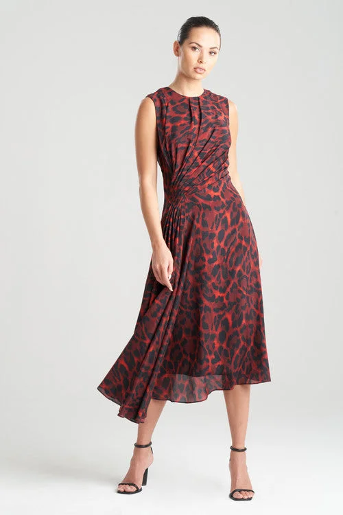 Sexy high - low dresses with a daring frontOcelot Obi Silk Side Drape Dress