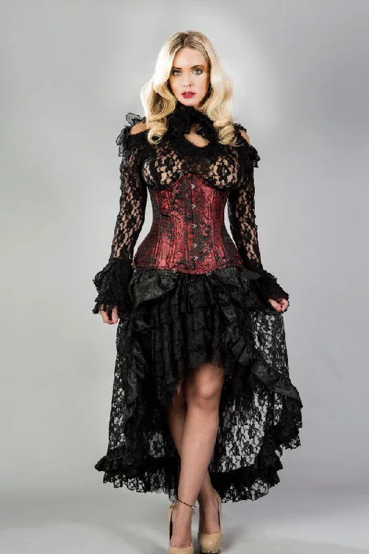 Multicolored bustiers with a vibrant and playful designVictorian Double Steel Boned Underbust Corset In King Brocade