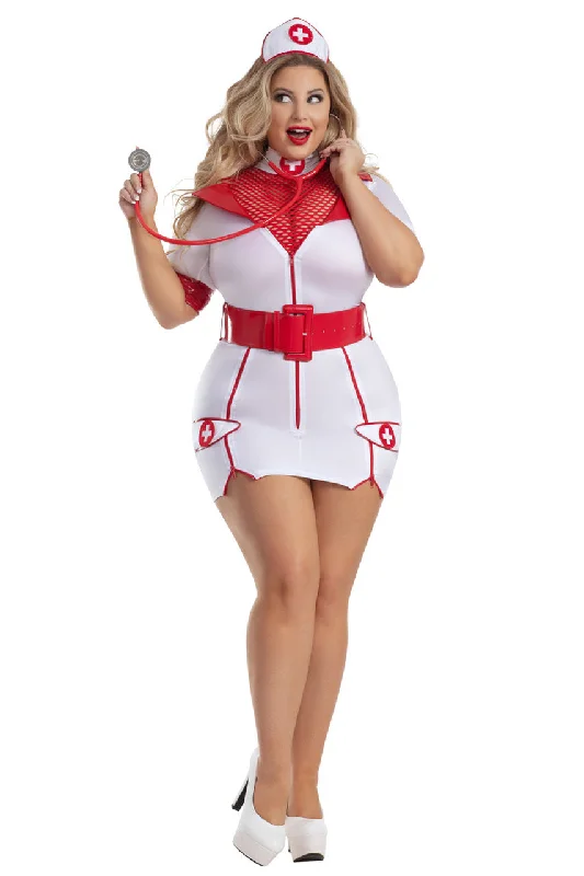 Plus Size Zip-Up Nurse Costume