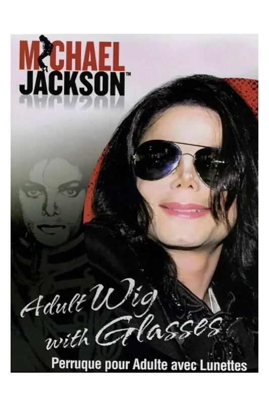 Michael Jackson Costume Wig & Glasses