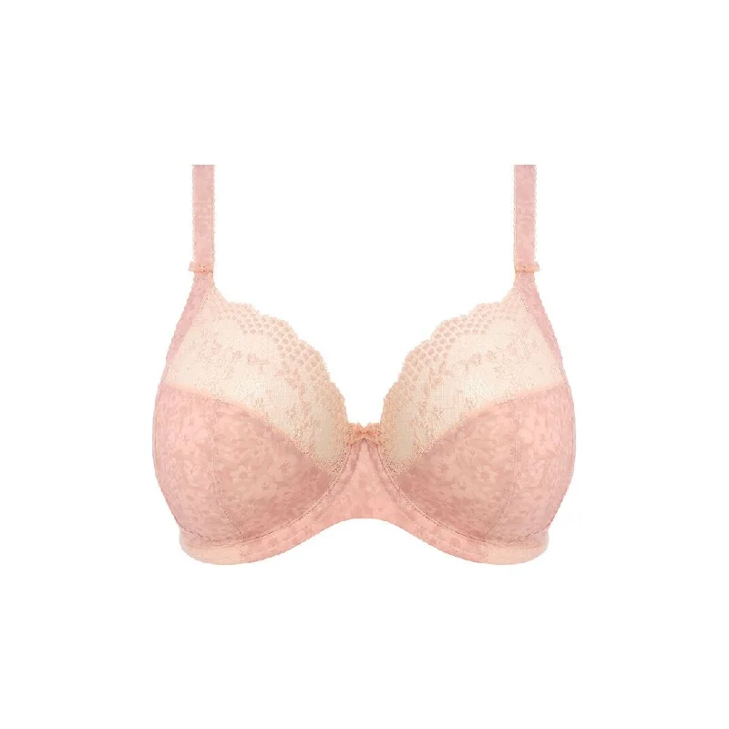 Elomi Lucie UW Plunge Bra - Pale Blush /Black