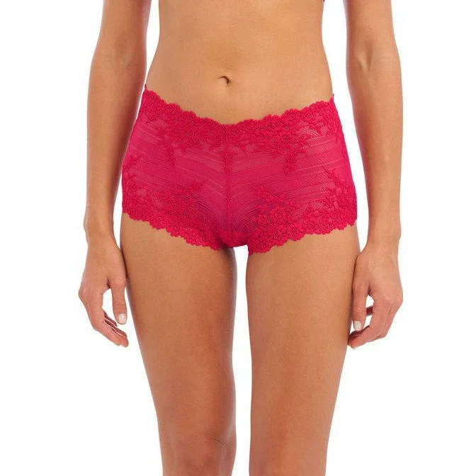 Women's Satin Sleepwear LingerieWacoal Embrace Lace Boy Shorts - Persian Red