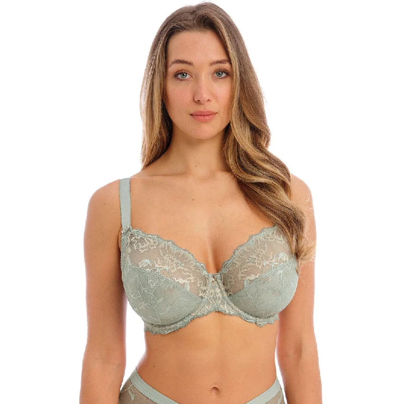 Fantasie Aubree Uw Side Support  Bra- Vintage Green / Rouge