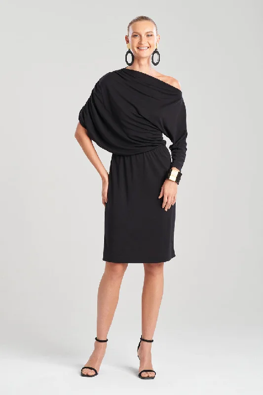 Sexy wrap dresses with a cinched waistTencel™ Asymmetrical Drape Dress
