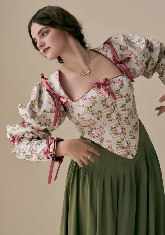 Cotton - blend bustiers for breathabilityCurve & Plus Edenberry Garden Corset Jacket