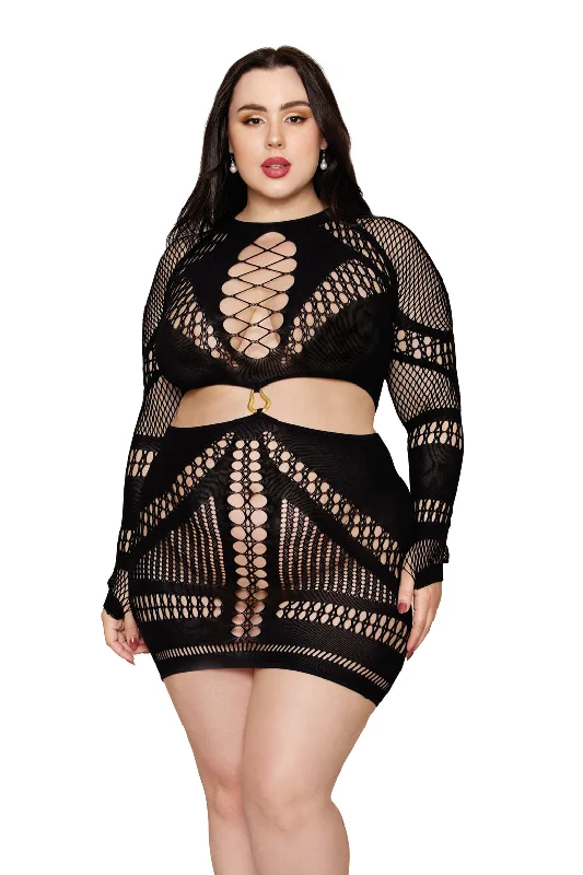 Denim - inspired sexy dresses for a casual - yet - sexy vibePlus Size Onyx Dress