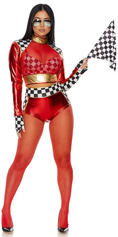 Sexy Female Cosplay UnderwearSexy Victory Celebration Racer Halloween Costume