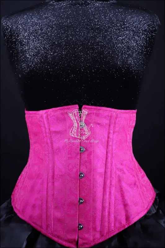 Silk Underbust Cincher; Pink