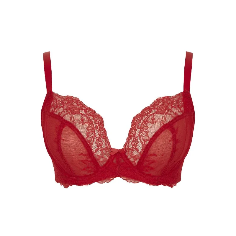 Women's Valentine's Day LingeriePanache Ana Non-Padded Plunge - Salsa Red