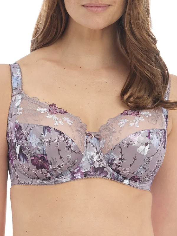 Breathable Bamboo Lingerie for Women Ellyn Side Support Bra - Vintage Blossom