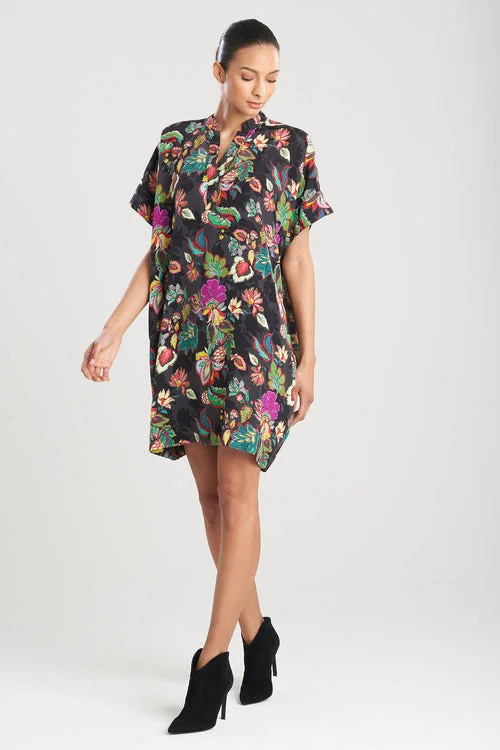 Sexy off - the - shoulder dresses for a flirty lookSayuri Viscose Silk Crepê de Chine Caftan Dress