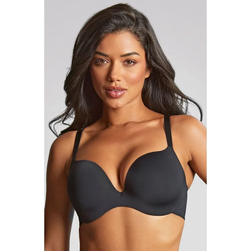 Panache 365 Moulded Plunge bra - Black / Honey