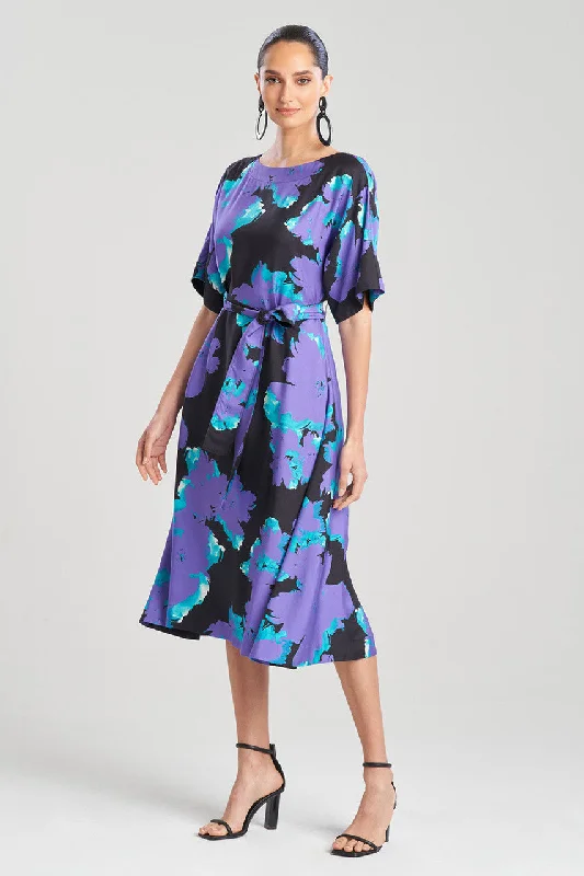 Silk sexy dresses for a luxurious and smooth feelTaichou Cotton Silk Boat Neck Dress Silk sexy dresses for a luxurious and smooth feelTaichou Cotton Silk Boat Neck Dress
