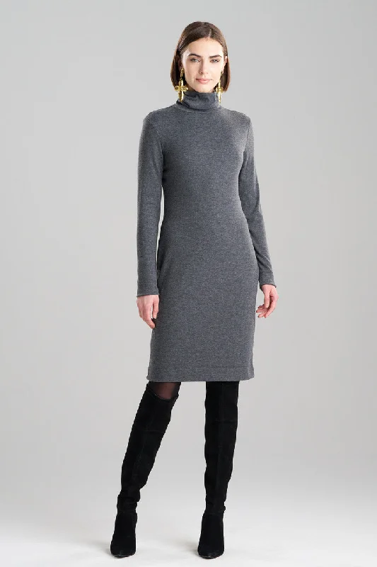 Layering Jersey Turtleneck Dress