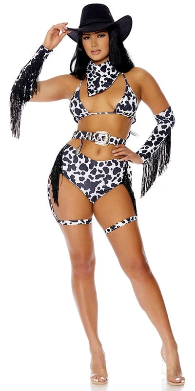 Lace Cosplay Lingerie for WomenSexy Time to Ride Cowgirl Halloween Costume