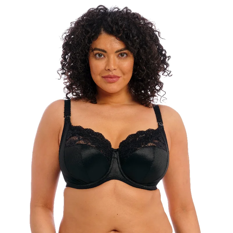 ELOMI MOLLY NURSING BRA: BLACK