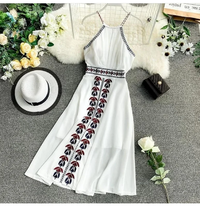 Denim - inspired sexy dresses for a casual - yet - sexy vibeHarry Embroidered Dresses