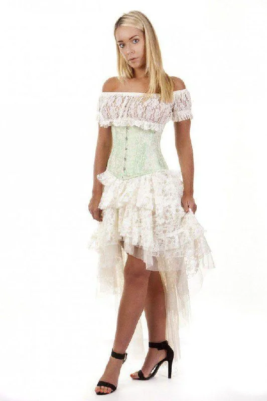 Wedding - style bustiers for bridesmaids or special eventsCandy Underbust Burlesque Corset In King Brocade