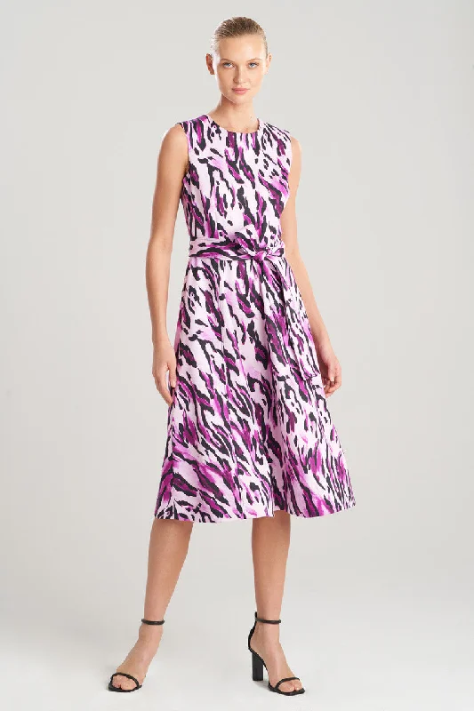 Embroidered sexy dresses for a decorative touchLynx Cotton Sateen Midi Dress
