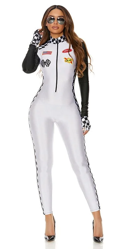 Adult Women's Manga Cosplay CostumesSexy Finish Line Racer Halloween Costume