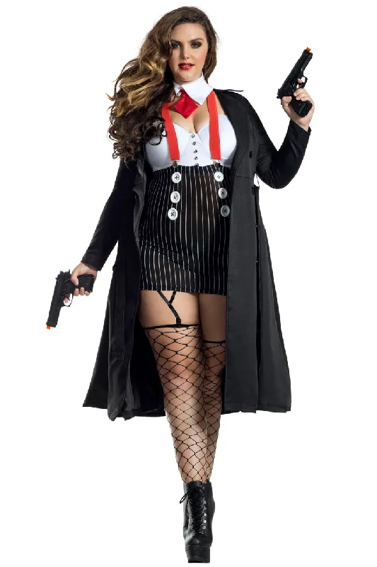 Plus Size Gangster Babe Costume