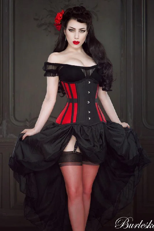 Geometric - printed bustiers for a modern and trendy lookMorgana Underbust Steel Boned Corset In Taffeta