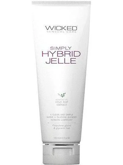 Elegant French Lace Lingerie for Women Wicked Sensual Care Simply Hybrid Jelle Lubricant - 4 oz Elegant French Lace Lingerie for Women Wicked Sensual Care Simply Hybrid Jelle Lubricant - 4 oz