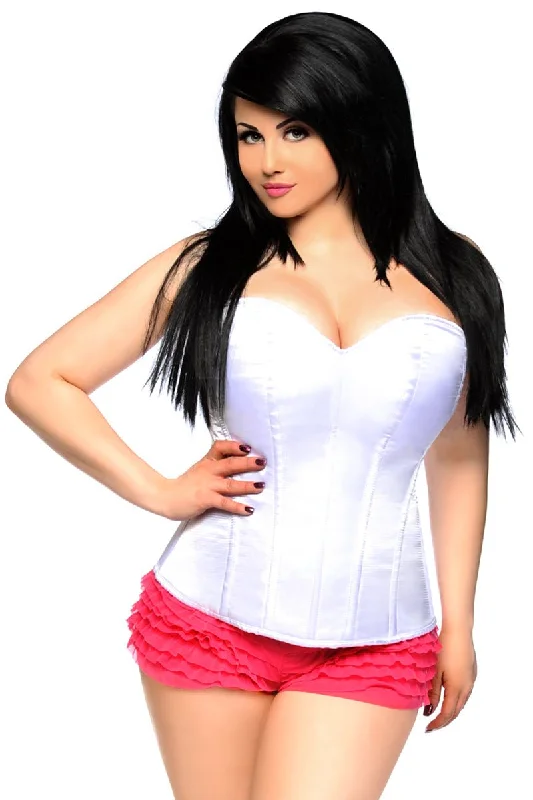 Lace - covered corsets for a feminine touchLavish Sweetheart Side Zipper Corset Black LV-82, White LV-87 Lace - covered corsets for a feminine touchLavish Sweetheart Side Zipper Corset Black LV-82, White LV-87