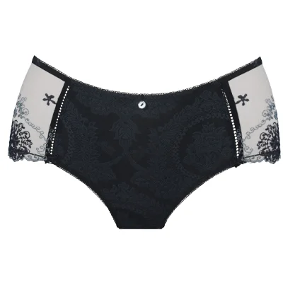 Women's Lingerie with Bow DetailsEmpreinte Lilly Rose Shorty in Black