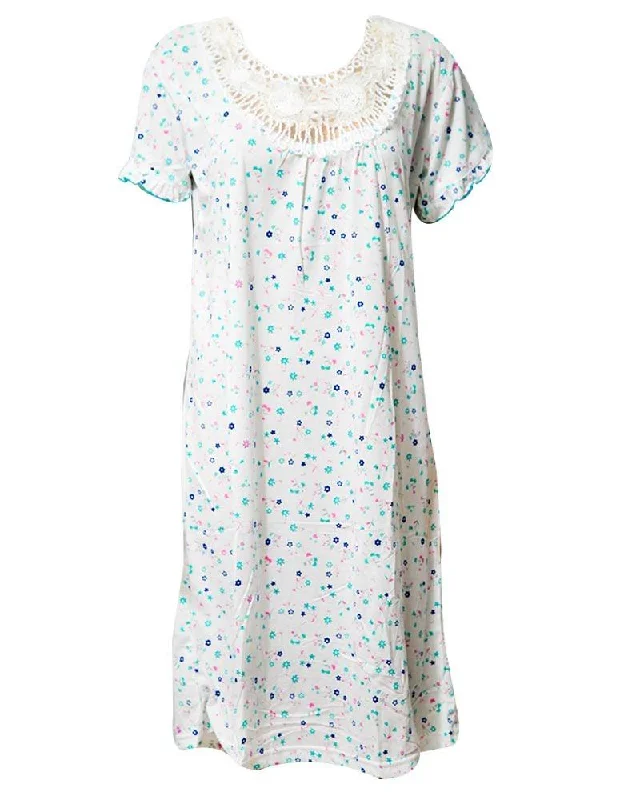 Sexy Halloween dresses for a spooky partyFancy White Long Nighty Multi Dotted 111.3 - Women Nightdress Sexy Halloween dresses for a spooky partyFancy White Long Nighty Multi Dotted 111.3 - Women Nightdress