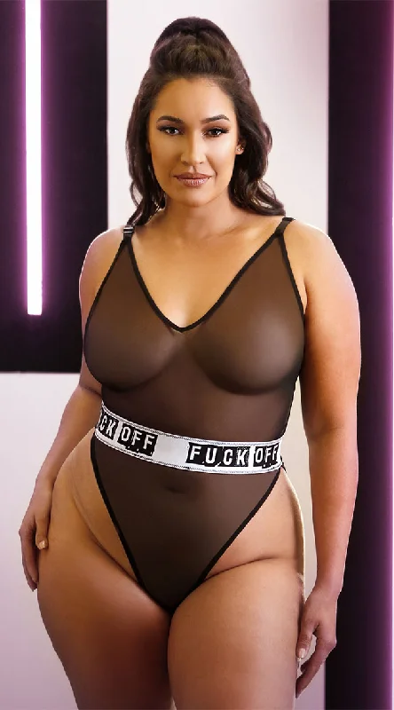 Women's Lingerie with Matching Robes Plus Size Eff Off Mesh Teddy