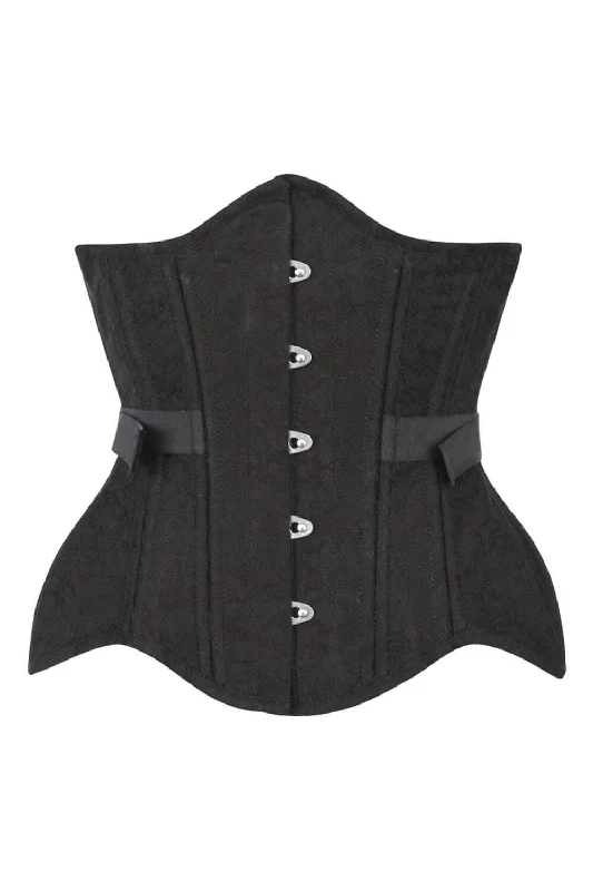 Red corsets for a passionate and attention - grabbing styleSidera Curvy Black Brocade Waist Training Corset with Fan Lacing Red corsets for a passionate and attention - grabbing styleSidera Curvy Black Brocade Waist Training Corset with Fan Lacing