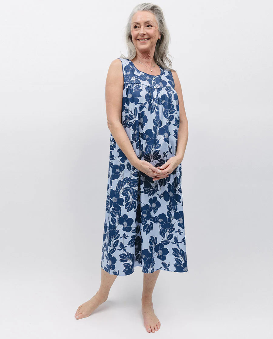 Tie - back sexy dresses for an adjustable fitNora Rose Evette Floral Nightdress